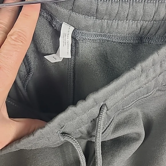 NEW Original Favorites Slate Grey Hooded Sweatshirt & Sweatpants Sz 2XL